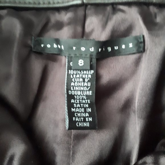 Pants - Genuine Sheepskin Leather - Size 8 - Robert Rodriquez - Picture 2 of 8